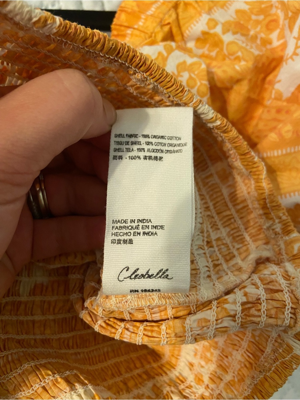 Cleobella Everly V-Neck Puff Sleeve Crop Top - Picture 8 of 8